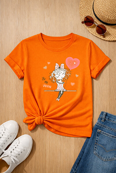 MYADA Be My Valentine Printed 100% Cotton Premium T-Shirt 27027