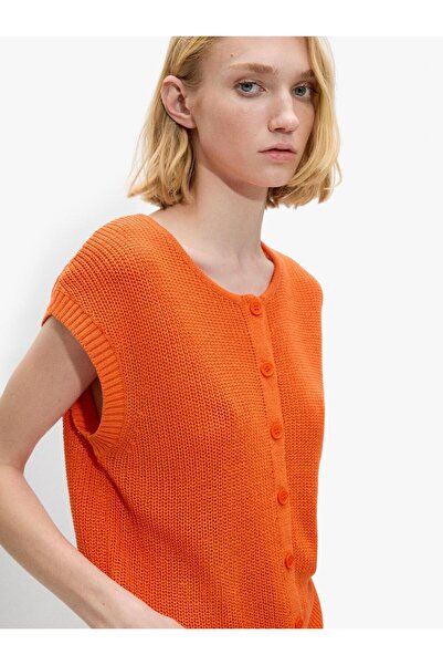 PARFOIS Kadın Düğmeli File Yelek