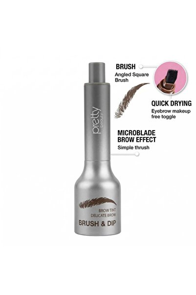 Pretty Beauty Brush & Dip Brow Tint 01 PB-436