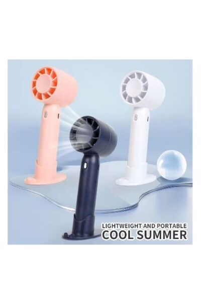 SimpluAcasa Mini Ventilator Portabil 3-în-1 cu Suport Telefon și Reîncărcare USB