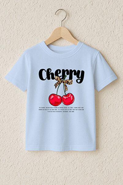 MYADA Μπλουζάκι με στάμπα κεράσια, 100% βαμβάκι, υψηλής ποιότητας 23497