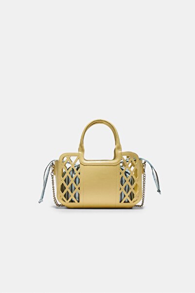 Stradivarius Combined basket tote bag