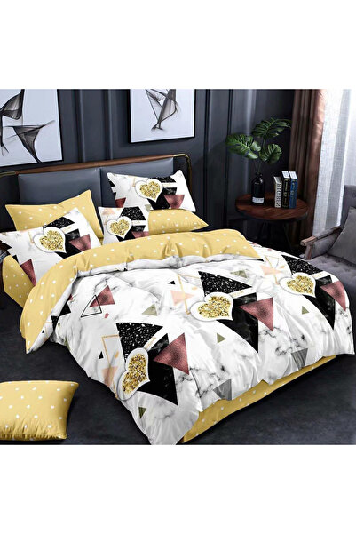 Five Store Lenjerie de pat matrimonial, Itziar, bumbac mercerizat, multicolor...