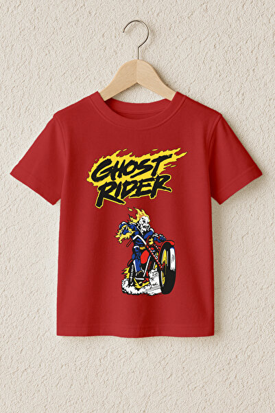 MYADA Tricou premium din bumbac 100% cu imprimeu Ghost Rider 23399