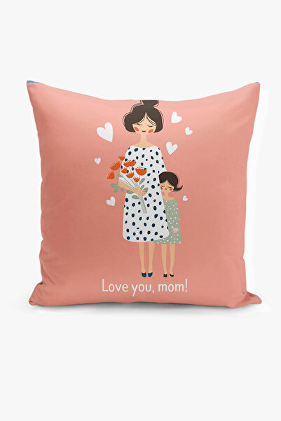 Filamente غطاء وسادة بطباعة رقمية على الوجهين - عيد الأم / يوم الأم