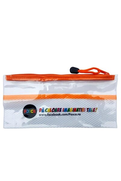 POSCA DL plastic map with transparent zip fastener