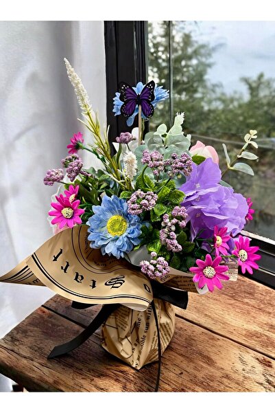 sedoshhomevision Colorful Wildflowers Artificial Flower Arrangement Decorativ...