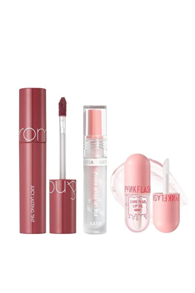 B H BIO HAIR مجموعة مكياج الجمال الطبيعي - 3 قطع