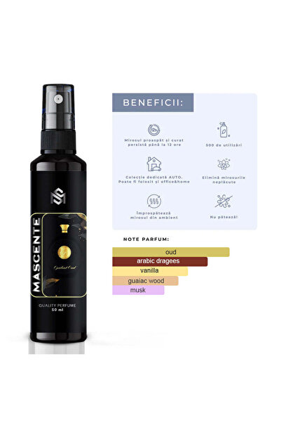 MASCENTE OPULENT OUD Parfum Auto + Bradut GRATUIT