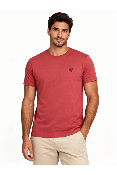 Hersley New Season Men's Modal Fabric Minimal Outdoor Logo T-Shirt