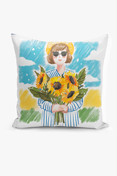 Filamente Κάλυμμα μαξιλαριού διπλής όψης με ψηφιακή εκτύπωση - Άνοιξη / Άνοιξ...