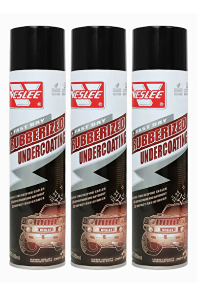 Veslee Rubberized Undercoating Spray Combo 3 x 650ml Anti Rust Car Chassis Pr...