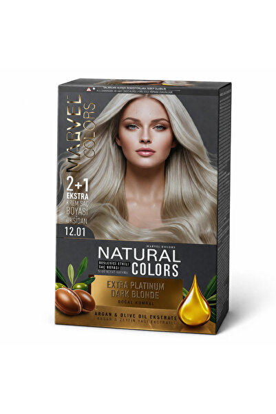 Marvel COLORS NATURAL COLORS Saç boyası 12,01 EXTRA PLATINUM ASH BLONDE (Ekst...