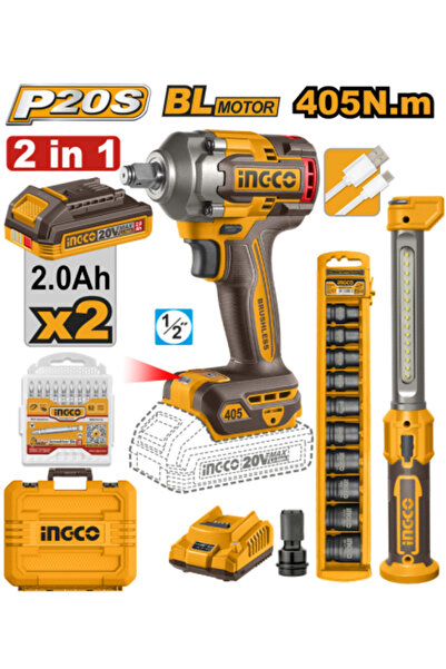 Ingco Cordless 2 pcs combo kit