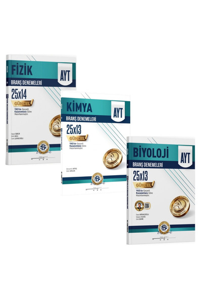 Bilgi Sarmal Yayınları Bilgi Sarmal AYT Fizik Kimya Biyoloji Branş Denemeleri...