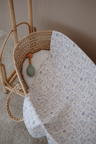 TBA COLLECTION بطانية من الموسلين القطني بنسبة 100% |   بطانية 100x100 سم - ح...