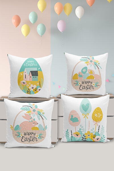 Filamente Κάλυμμα μαξιλαριού ριχτάρι διπλής όψης ψηφιακής εκτύπωσης 4 τεμαχίω...