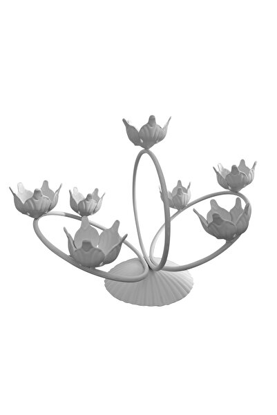 fromro Suport Ouă Paște Metalic 7 Locuri – Design Floral Elegant | Decor Prem...