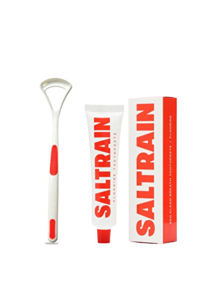 B H BIO HAIR مجموعة معجون أسنان بالفلورايد ومنظف اللسان لنفس أكثر انتعاشًا