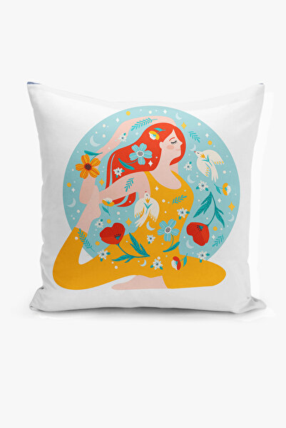 Filamente غطاء وسادة بطباعة رقمية على الوجهين - تصميم زهور ونساء