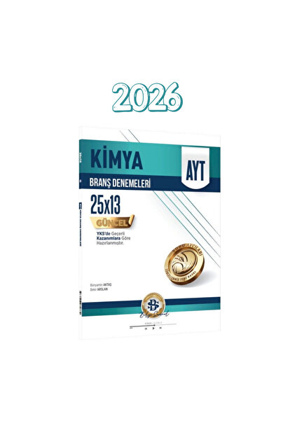 Bilgi Sarmal Yayınları Bilgi Sarmal AYT Kimya 25 x 13 Branş Denemeleri 2026