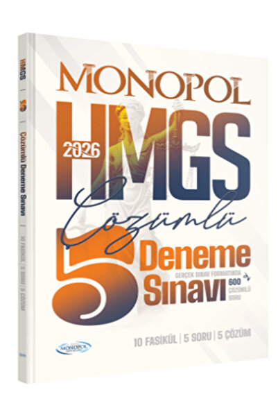 Monopol Yayınları Monopol 2026 HMGS Tamamı Çözümlü 5 Deneme Sınavı