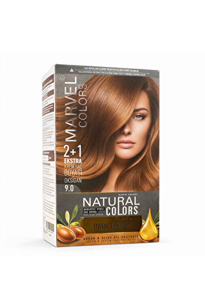 Marvel COLORS NATURAL COLORS Saç boyası 9,0 DARK BLOND (Koyu Sarı)