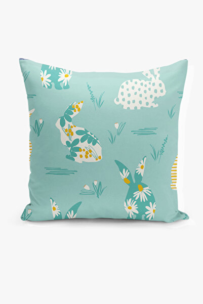 Filamente مزدوج الوجهين طباعة رقمية غطاء وسادة - الربيع / عيد الفصح / عيد الف...