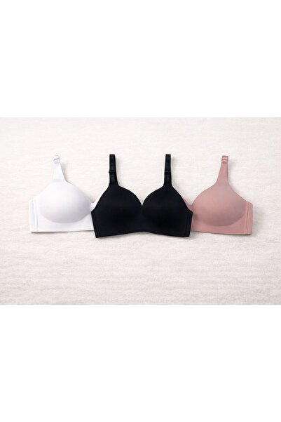 Bellaviera Underwear Kadın C Cup Toparlayıcı Sütyen 3'lü Set