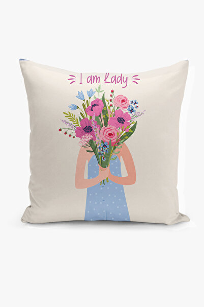 Filamente غطاء وسادة بطباعة رقمية على الوجهين - تصميم زهور ونساء