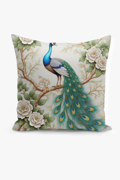 Filamente غطاء وسادة بطباعة رقمية على الوجهين - تصميم ربيعي/صيفي/ليموني