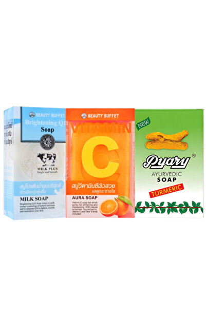 B H BIO HAIR Soap Set for Brightening and Removing Pigmentation - 3 Pieces