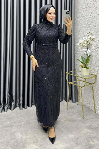 Kalemen Moda Ayliz Tasarım Kalem Abiye 6650 Siyah
