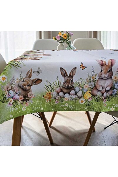 by Alexandra Vacarusi Fata de masa , model colorat cu Iepuraș de Paște și ouă...