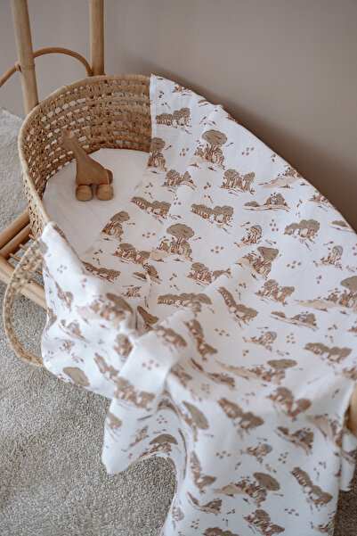 TBA COLLECTION 100% Cotton Muslin Blanket |   Blanket 100X100 cm - Tiny Forest