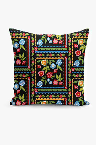 Filamente غطاء وسادة مطبوع رقميًا على الوجهين - نمط زهور