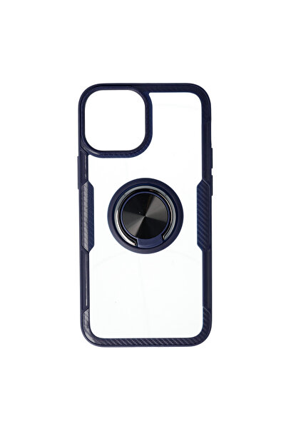 SEP TPU+PC Carbon Ring Case Apple iPhone 13 Mini Blue