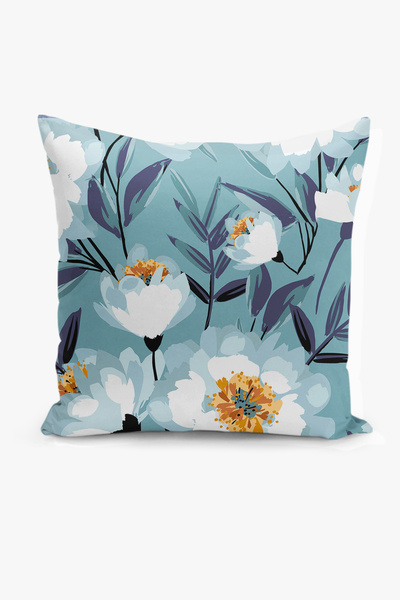 Filamente Κάλυμμα μαξιλαριού ψηφιακής εκτύπωσης διπλής όψης - Μοτίβο λουλουδιών