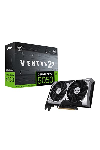 GEFORCE RTX5050 8G VENTUS 2X OC 8GB GDDR6 128BIT 1XHDMI 3XDP EKRAN KARTI