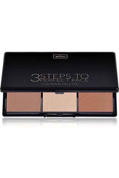 Wibo , 3 Steps to Perfect Dark, Matte, Contouring Palette, Dark, 3 Shades, 10 g