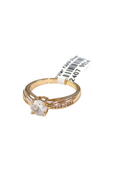 Güler Yüzlü Silver Xuping 6 mm Solitaire Ring Rose - 17