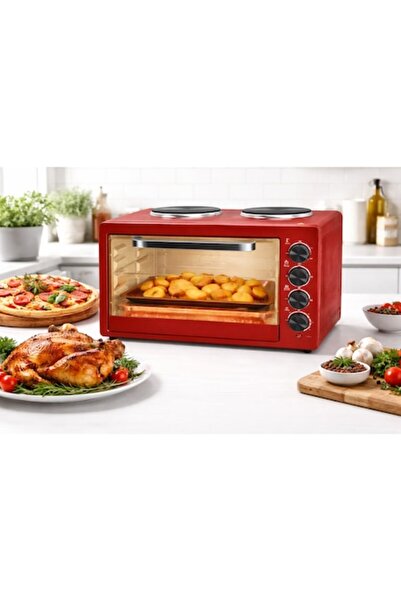 Rovitech Ηλεκτρικός Φούρνος, 48 λίτρα, 2000 βατ, Διπλή σχάρα, Χρονοδιακόπτης,...