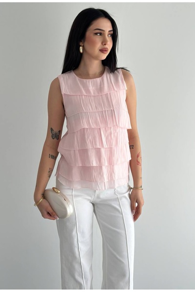 Noa&Noa Μπλούζα με λεπτομέρειες σε στρώσεις και χοντρές τιράντες