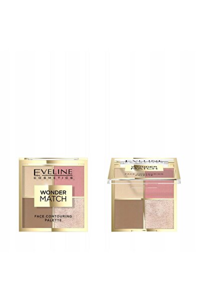 Eveline Cosmetics Wonder Match, Paletă de contur, 4 nuanțe, 02, 10.8 g