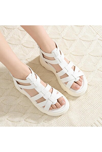 Tmall Women's Sandals, faux leather, SA111, white