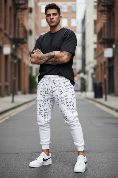 dehaine Men's padded cotton sweatpants, 172