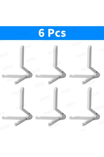Choice13 حامل أجهزة لوحية أبيض - 6 قطع، مناسب للأجهزة اللوحية من 4.7 إلى 12.9...