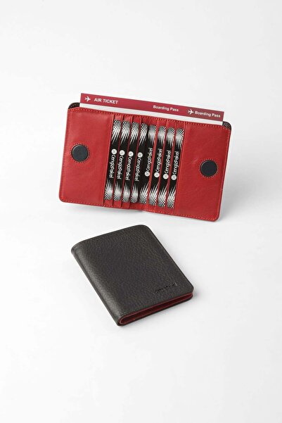 CENGİZ PAKEL Genuine Leather Unisex Wallet with Hidden Magnet Detail - 13709 ...