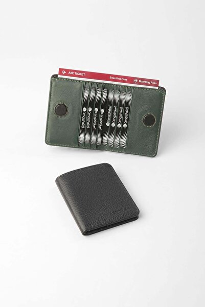 CENGİZ PAKEL Genuine Leather Unisex Wallet with Hidden Magnet Detail - 13709 ...