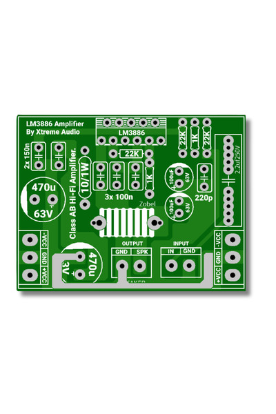 ERKAR 68 Watt + 38 Watt Özel Sürüm 5.1 ve 7.1 Kanal Hi-fi Amfi Devresi - LM3886